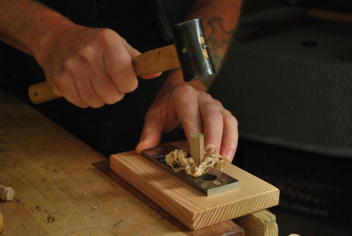 enlarge the mortise to meet the dowel size