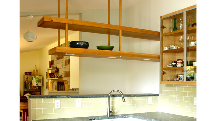 17 Kitchen Hanging Shelves ideas
