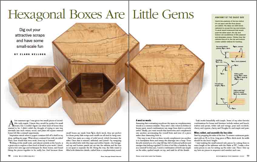 How to make hexagonal boxes - FineWoodworking