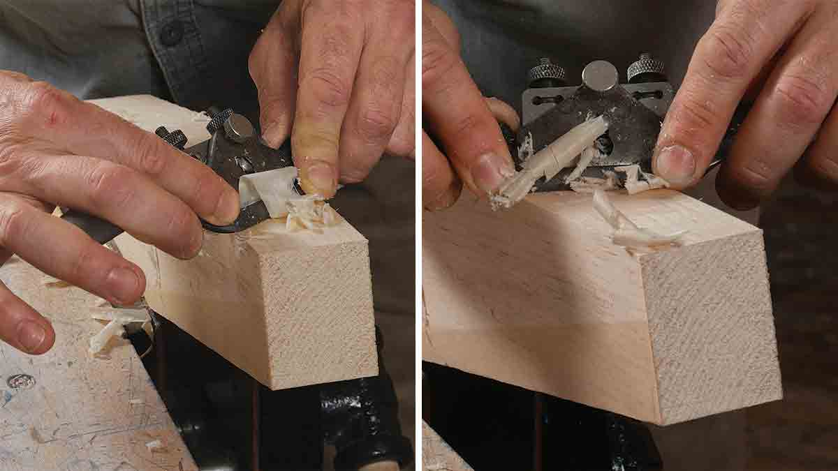 switch the skew for the spokeshave