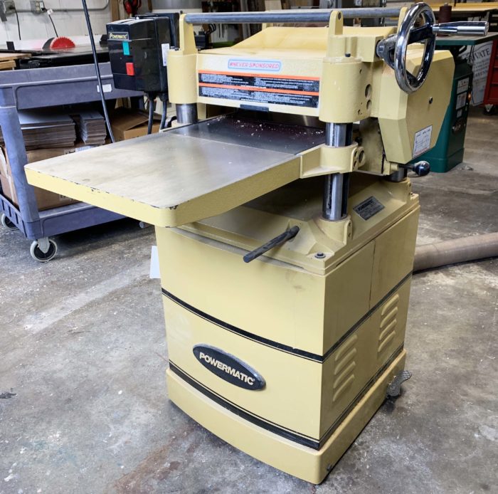 The other breath saver (a 15-in. planer).