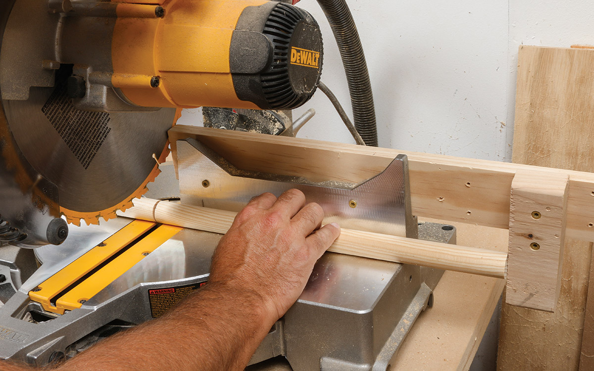 use a stop block on the miter