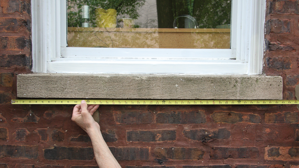 Measure the sill and determine the desired size of the window box.