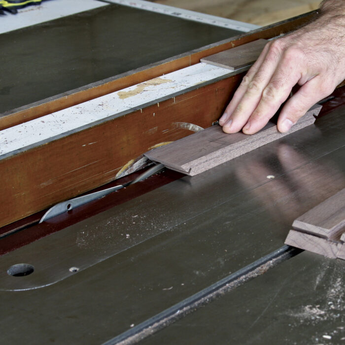 Make multiple passes to cut a 5/16 -in-deep groove.