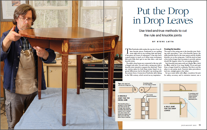 Tips for drop-leaf tables spread