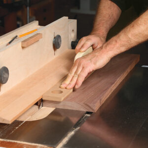 straighten edges using the tablesaw l-fence