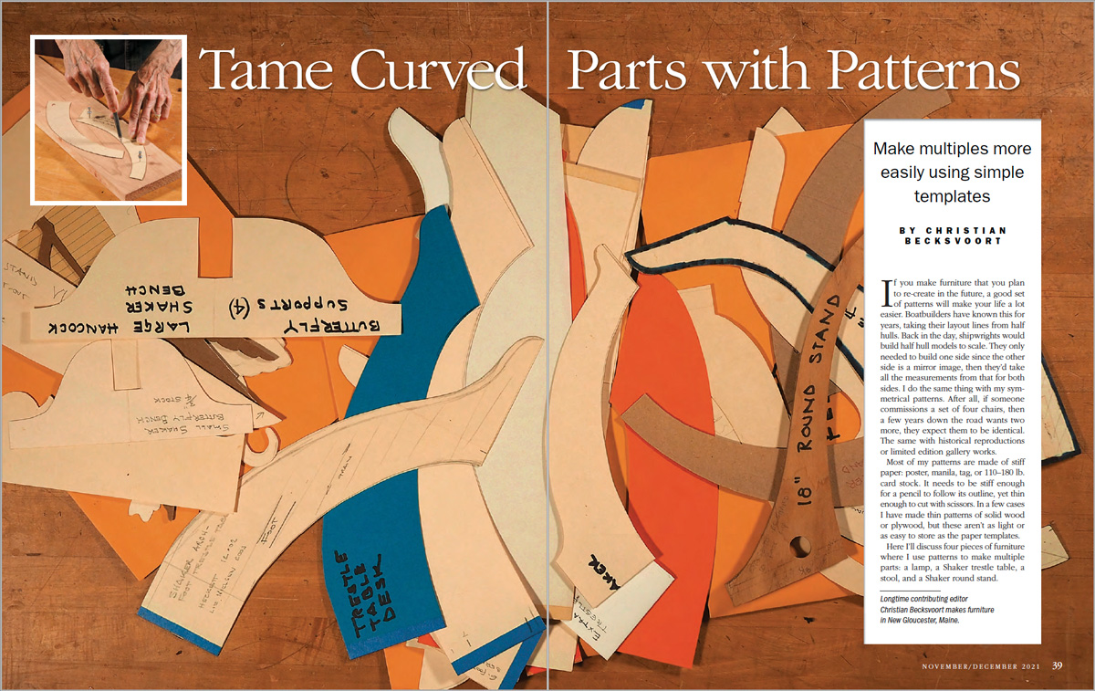 How to tame curved parts with patterns spread