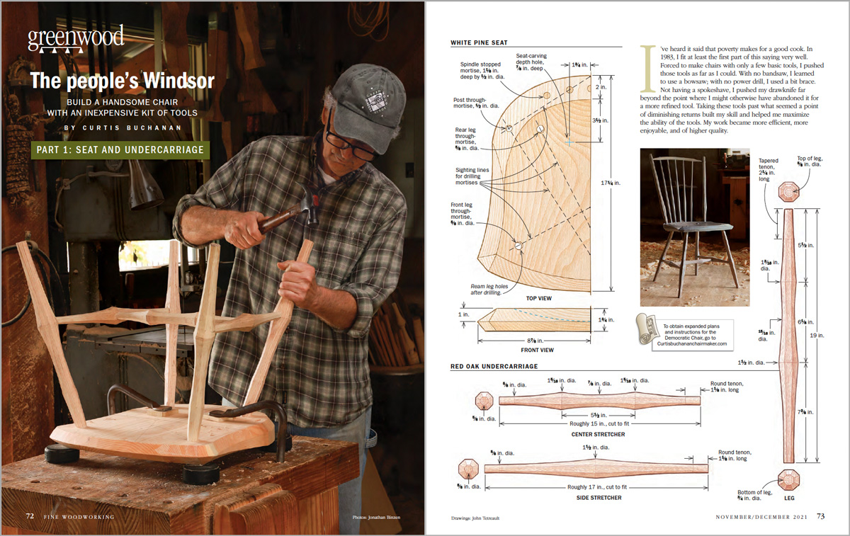 Build a handsome chair with limited tools