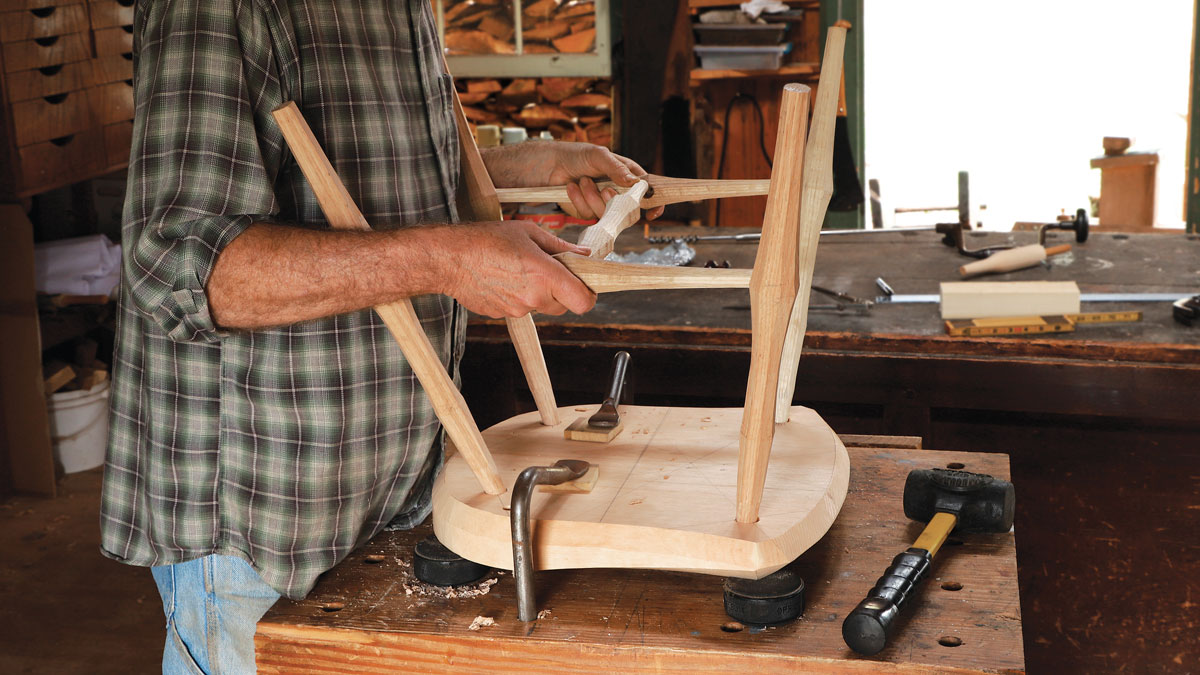 Build a handsome chair with limited tools