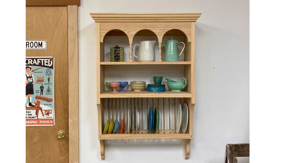The story behind the project: cypress plate rack - FineWoodworking