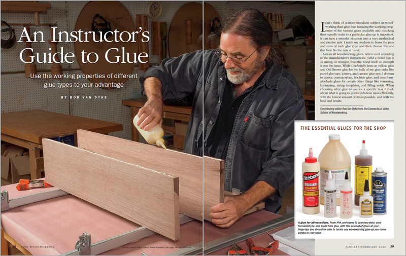Woodworkers guide to glue spread