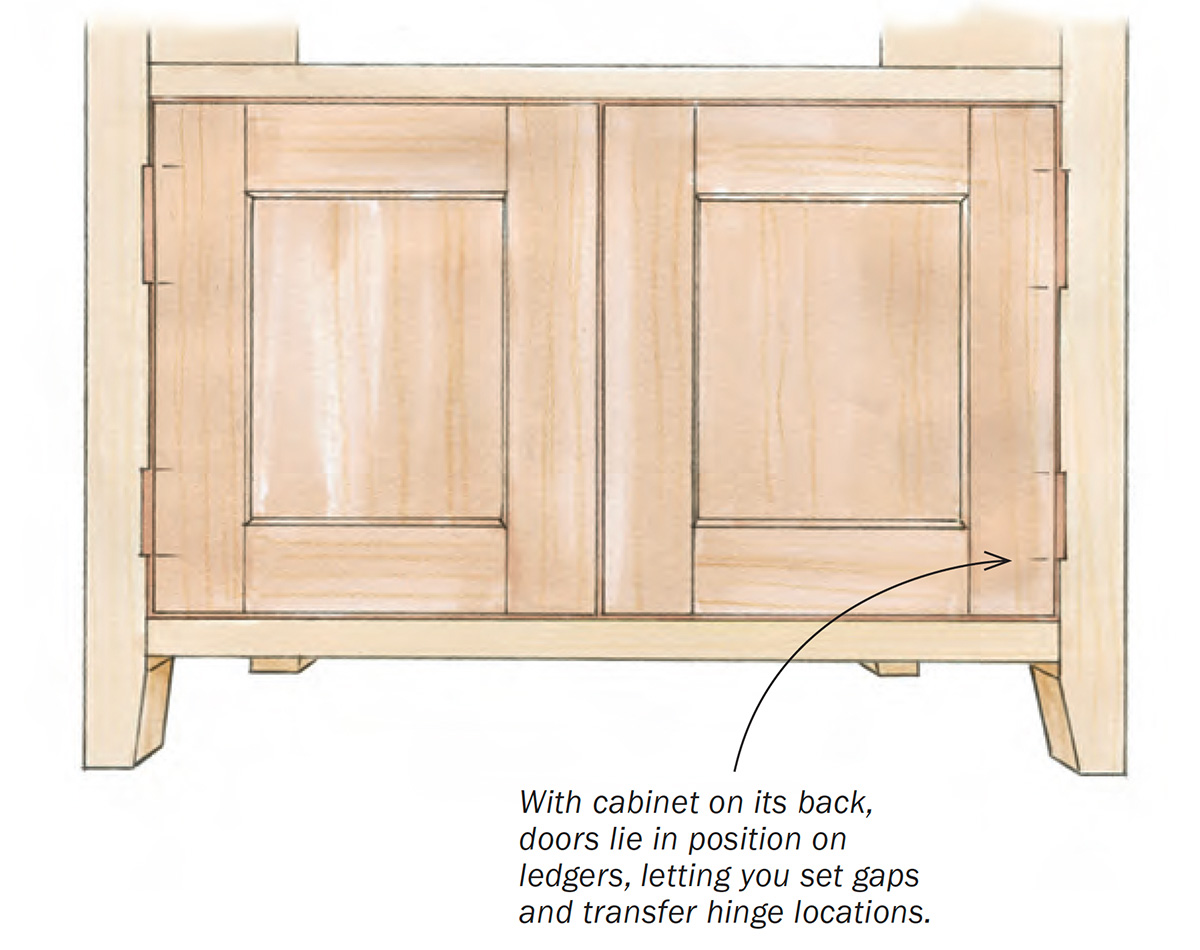 cabinet with inset doors