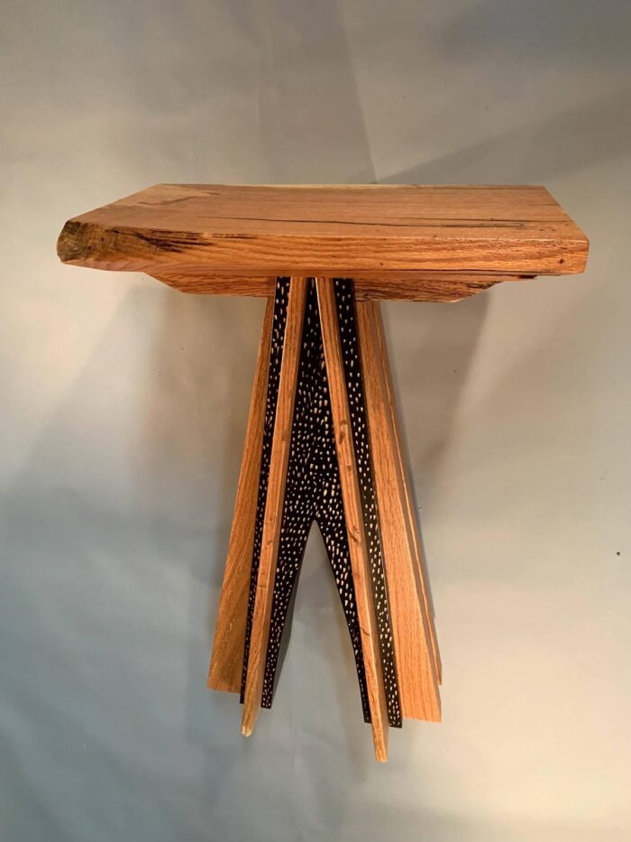 Small Table made of willow oak and white pine, by Peter Bull