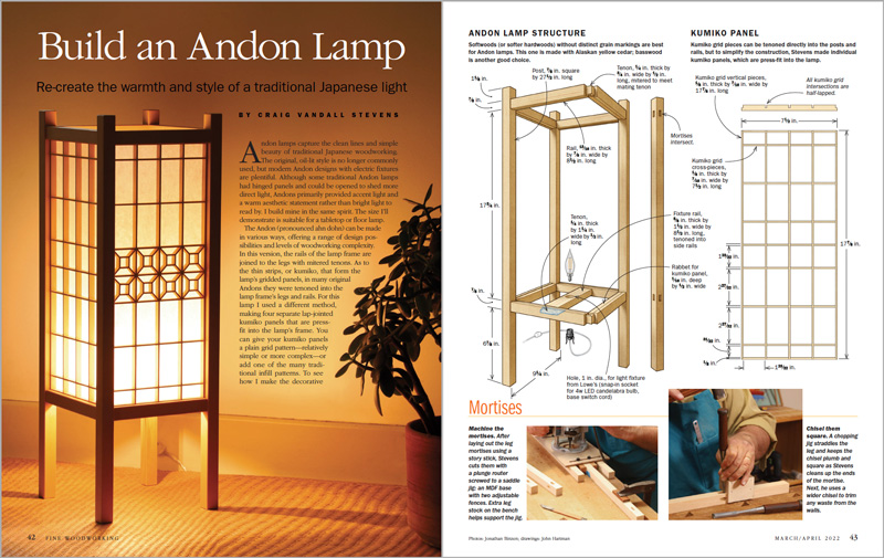 Build an Andon Lamp Spread Image