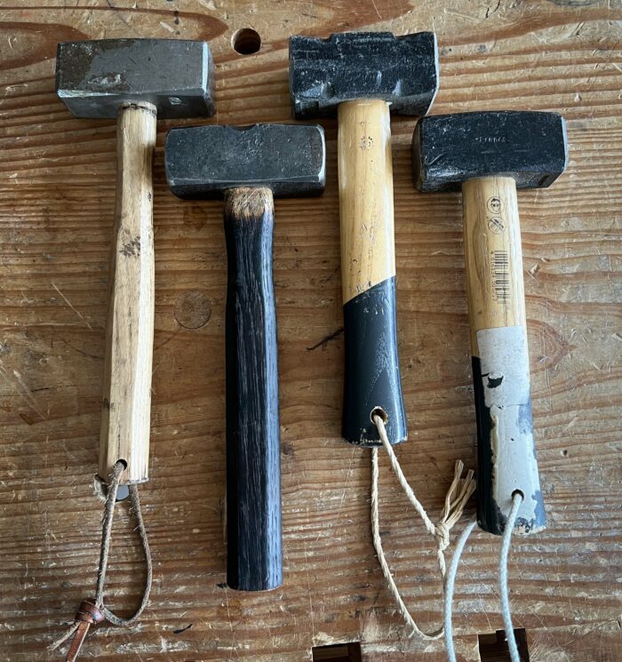 lump hammer or small sledge hammers