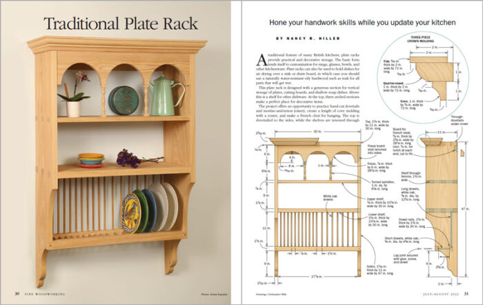 traditional plate rack 
