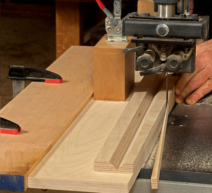 bandsawing tapers on the post