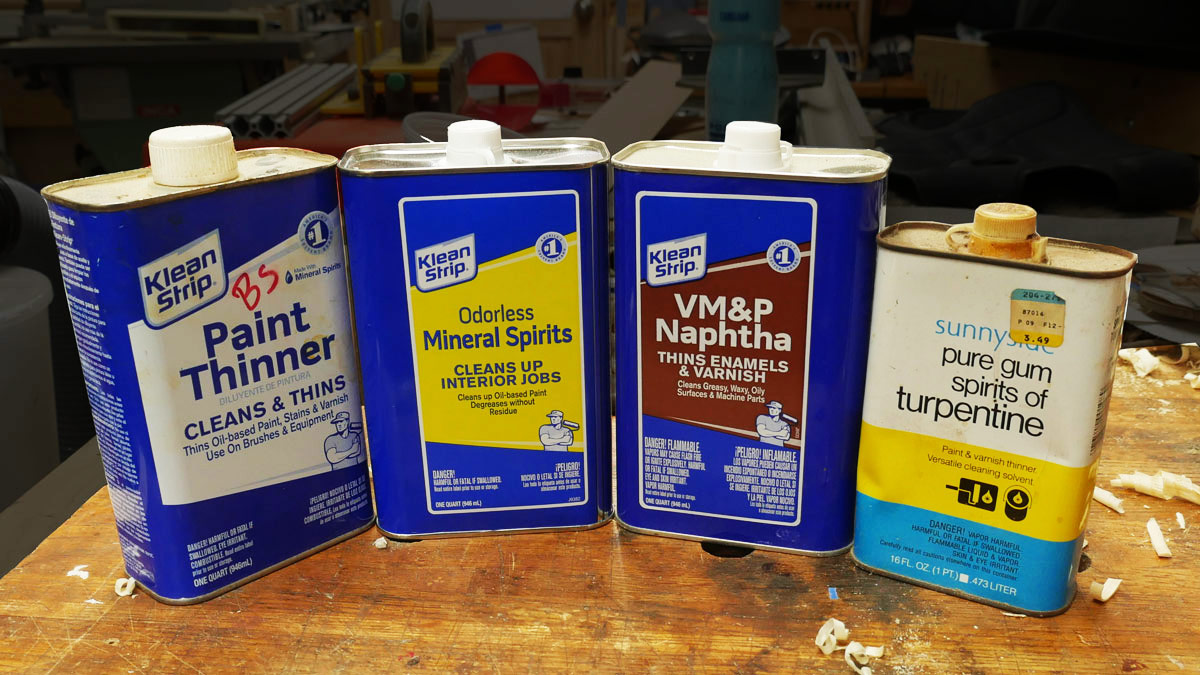 Q&A: Mineral spirits vs. paint thinner vs. turpentine vs. naphtha