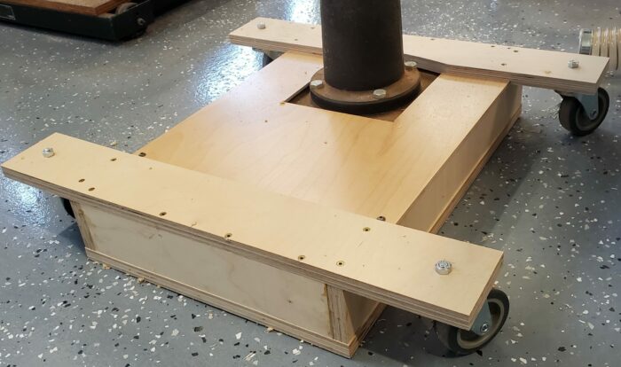 Mobile Base for [floor mounted] Drill Press — revisited - FineWoodworking