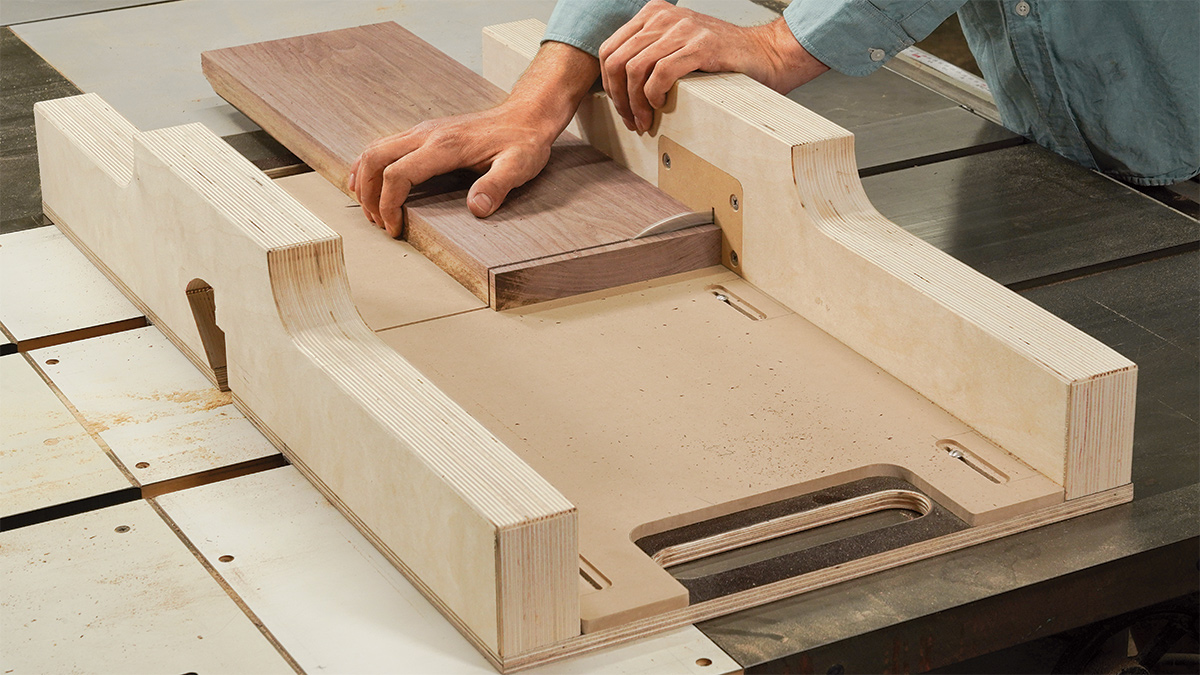 how big should a table saw crosscut sled be?