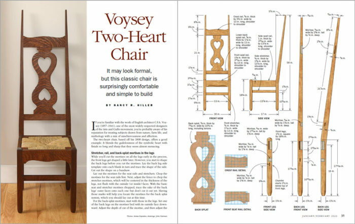 Voysey Two-Heart Chair spread image