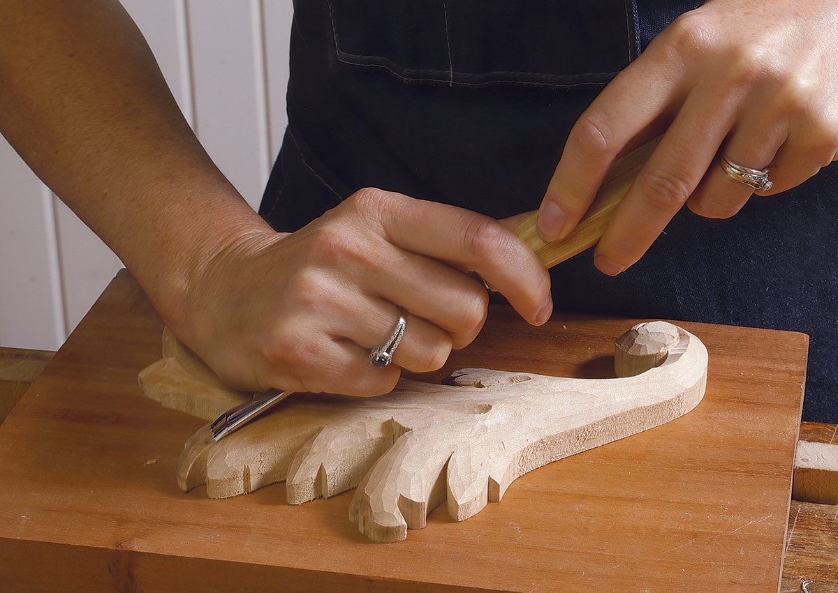 carving with non-dominant hand