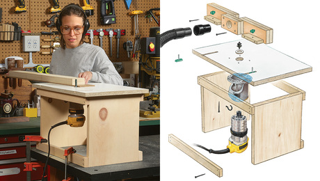 D.I.Y. precision router base for rotary tools - FineWoodworking