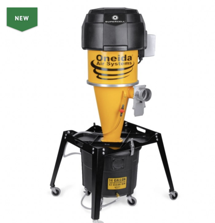 Supercell High-Pressure 14 Gal. Portable Freestanding HEPA-GFM Cyclone Dust Collector