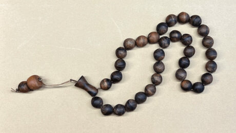 Masbaha prayer beads made out of claro walnut