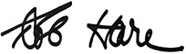 Rob Hare signature