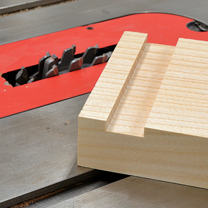 Clean joinery. The bottoms and ends of dadoes are square and clean, which prevents gaps at the front edges of joints.