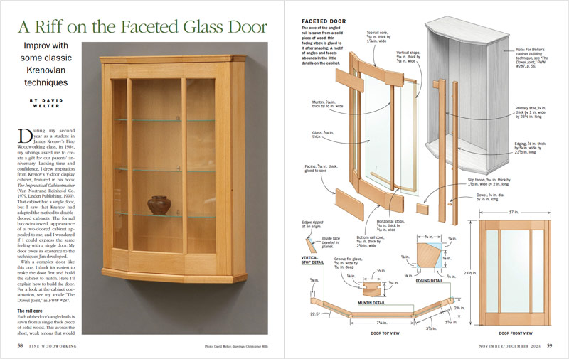 A Riff on the Faceted Glass Door spread