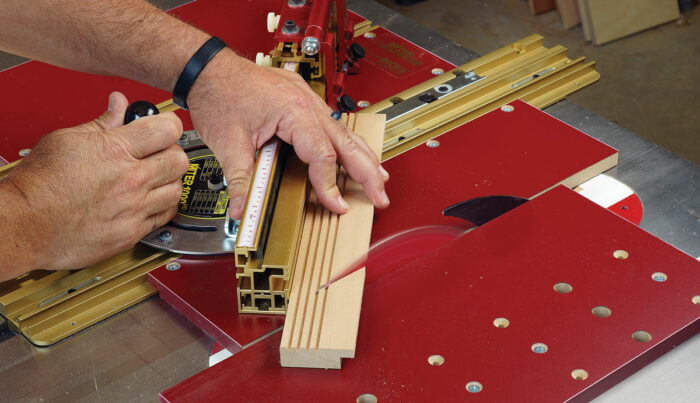 Perfect miters. If your miter gauge is accurate, with a reliable stop system, the Miter Express will deliver perfect mitered frames. 