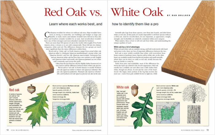 Red Oak vs. White Oak Sprd Img