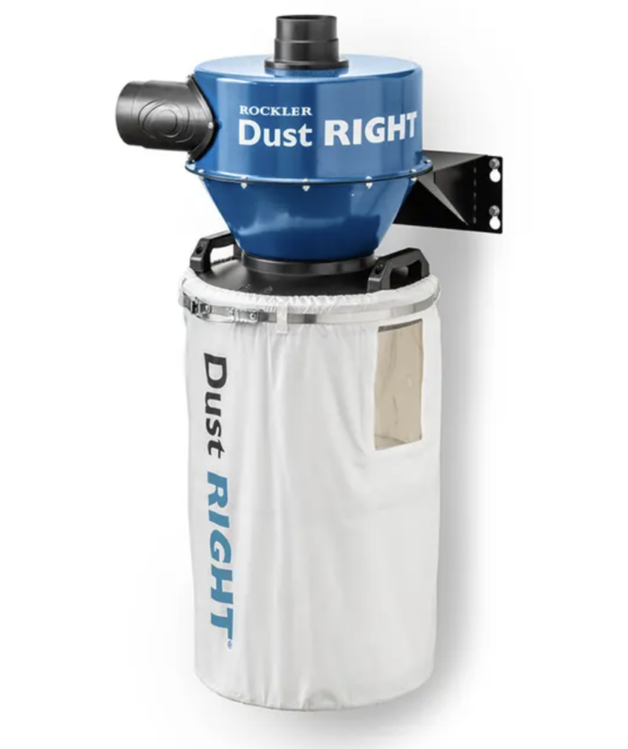 Dust Right 4'' Wall-Mount Cyclone Dust Separator