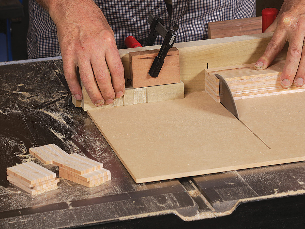 slicing a multi-layered blank into bricks