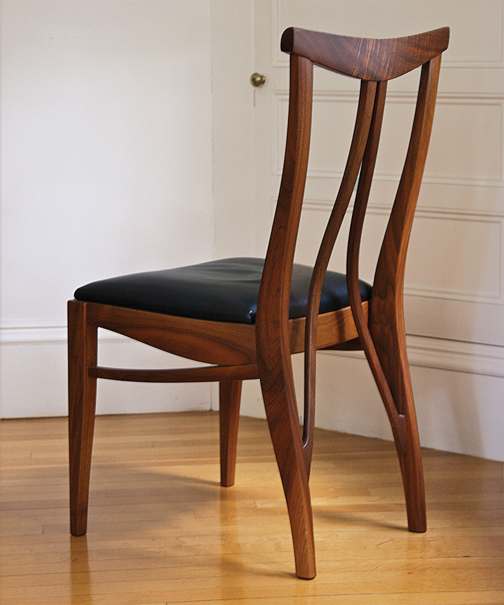 chair with curved back