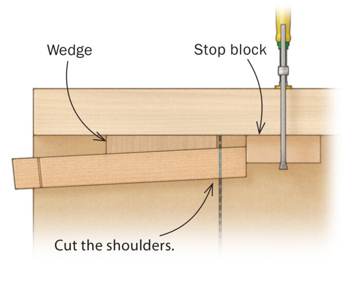 Cut the shoulders diagram