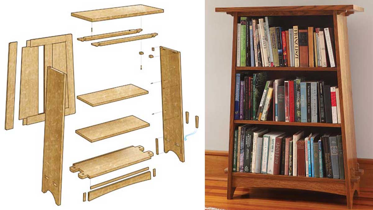 Knockdown Arts and Crafts bookcase